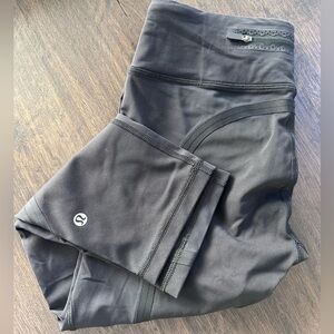 Lululemon Black 3/4 Running Leggings, Sz 6